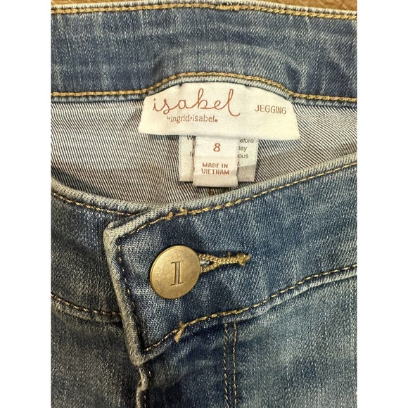 NWT Isabel Maternity By Ingrid & Isabel Skinny Jegging Jeans Blue Denim Size 8 - Picture 3 of 16
